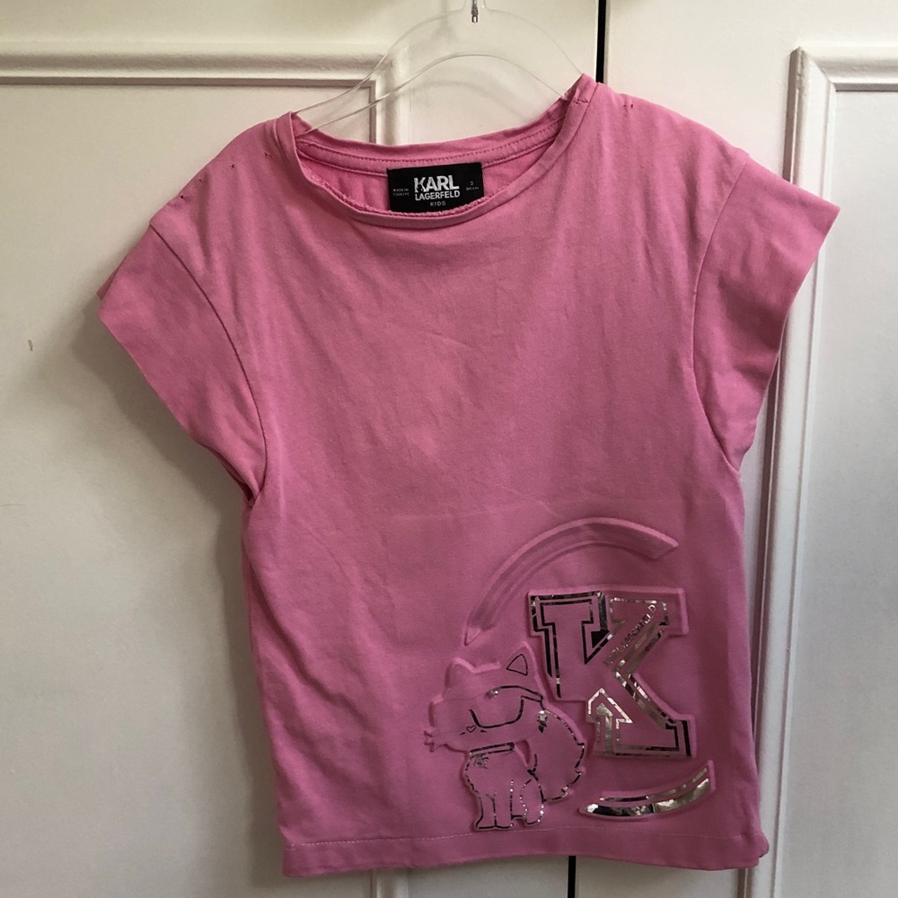 Karl Lagerfeld Kids Pink Dress with Silver Accents
